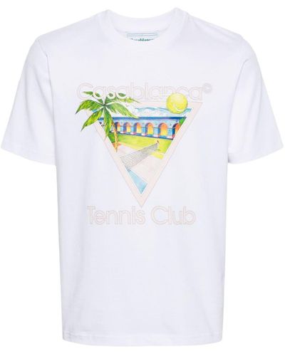 Casablancabrand Tennis Club Icon Tシャツ - ホワイト