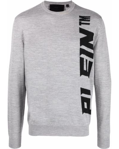 Philipp Plein Logo-print Sweater - Gray