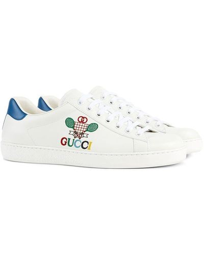 Gucci Ace Herrensneaker mit Tennis - Weiß