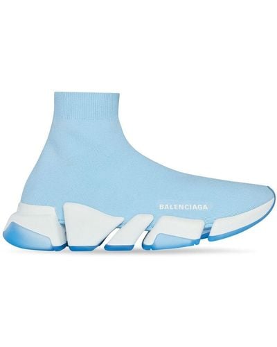 Balenciaga Speed 2.0 High-Top-Sneakers - Blau