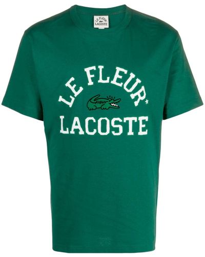 Lacoste X Le Fleur Cotton T-shirt - Green