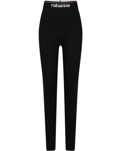 Rabanne Bodyline Leggings mit Logo-Bund - Schwarz