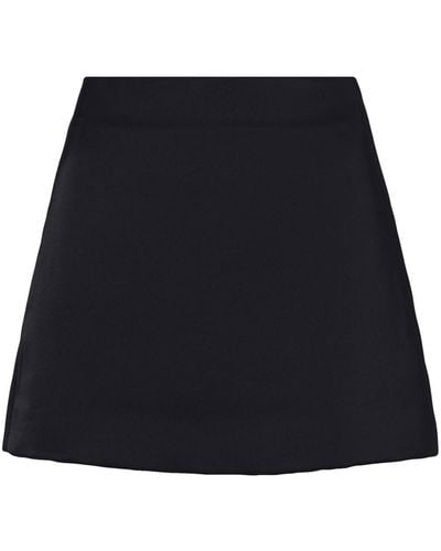 PROENZA SCHOULER WHITE LABEL Satin Mini Skirt - Black