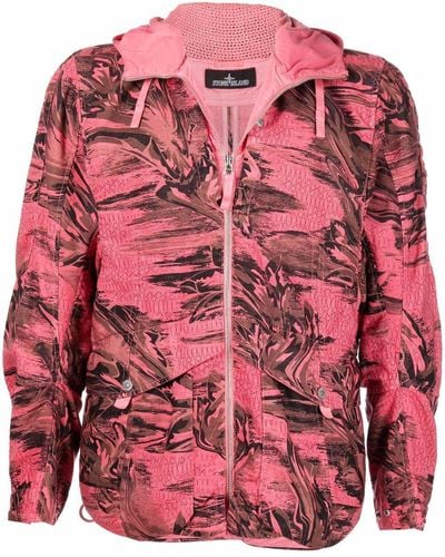 Stone Island Shadow Project Floral Print Jacket - Multicolour