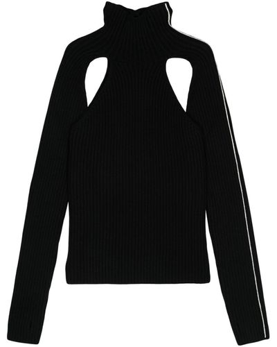 Peter Do Wool Cut-out Sweater - Black