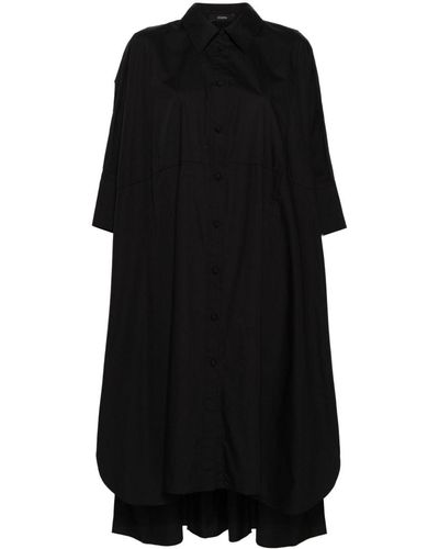 JOSEPH Dania Organic Cotton Midi Dress - Black