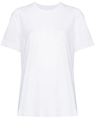 Givenchy T-shirt à logo imprimé - Blanc