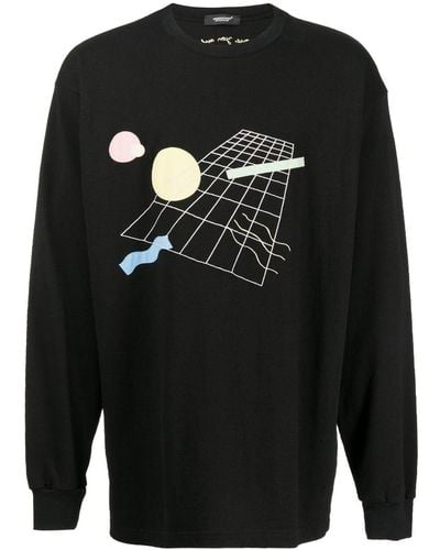 Undercover Graphic Embroidered Sweatshirt - Black