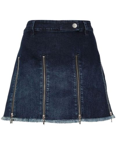 CANNARI CONCEPT Zip-detail Denim Skirt - Blue