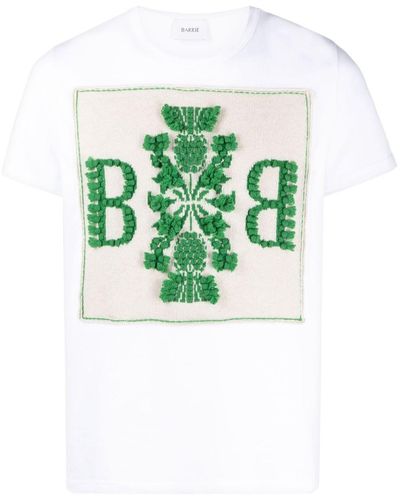 Barrie Cashmere Logo-patch T-shirt - Green