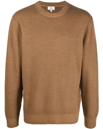 Woolrich Garment-dyed Virgin Wool Sweater - Brown