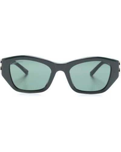 Balenciaga Bb0311sk Rectangle-frame Sunglasses - Green