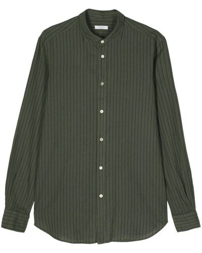 Boglioli Long-sleeves Striped Shirt - Green