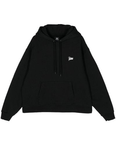 PATTA Logo-print jersey hoodie - Noir