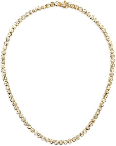Octavia Elizabeth 18kt Yellow Gold Nesting Gem Tennis Necklace - Metallic