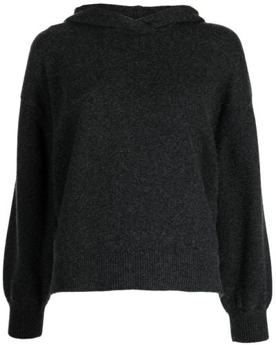 Pringle of Scotland Wool-blend Hooded Sweater - Black