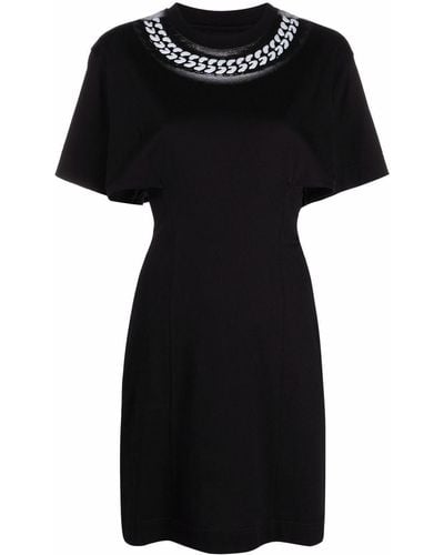 Givenchy Chain-print T-shirt Dress - Black
