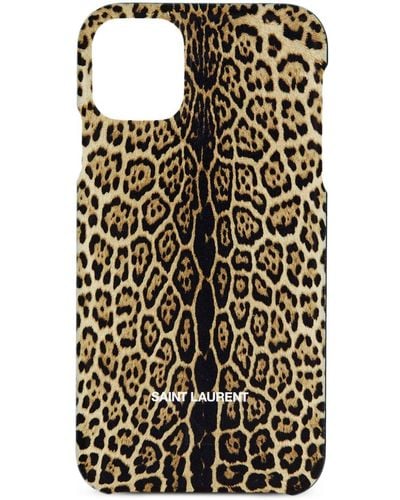 Saint Laurent X Agood Company Leopard-print Iphone 13 Pro Case - Black