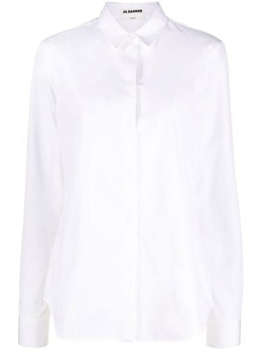 Jil Sander Cotton Long-sleeve Shirt - White