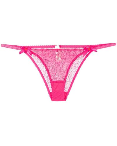 Agent Provocateur Lorna Lace Full Briefs - Pink