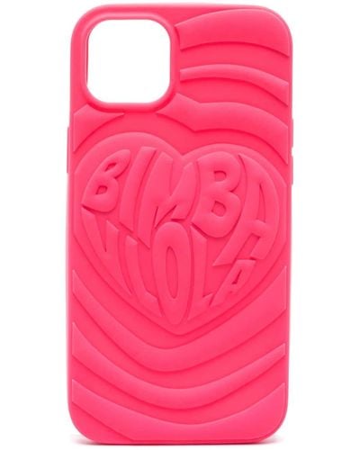 Bimba Y Lola Logo-embossed Iphone 14 Plus Case - Pink