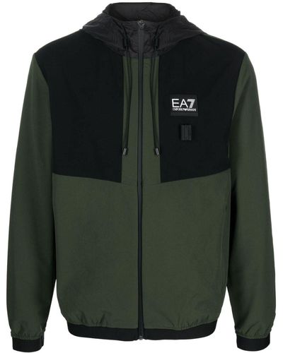 EA7 パネル ジャケット - グリーン