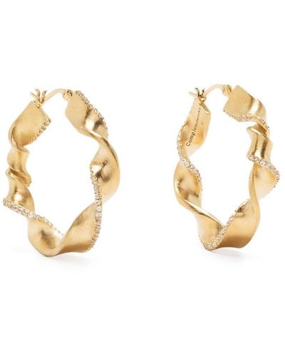 Completedworks Flux Gold-plated Topaz Hoop Earrings - Metallic