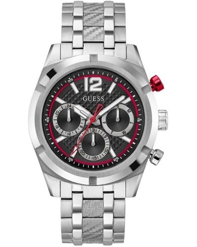 Guess USA Roestvrij Stalen Chronograph 44 Mm Horloge - Wit