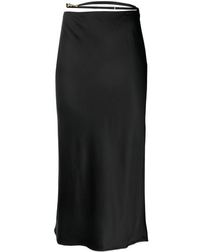 Jacquemus Notte Logo-Charm Skirt - Black