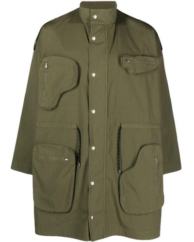 Henrik Vibskov Manteau Field à simple boutonnage - Vert