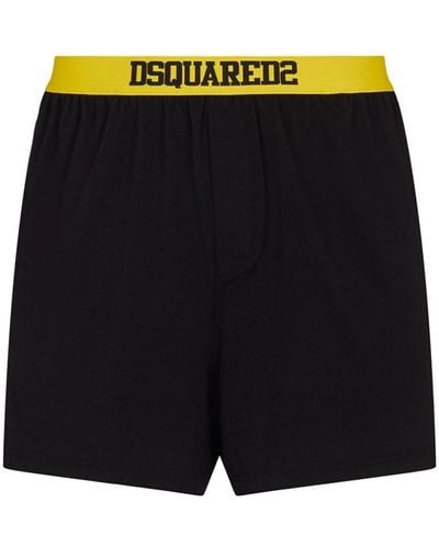 DSquared² Shorts mit Logo-Band - Schwarz
