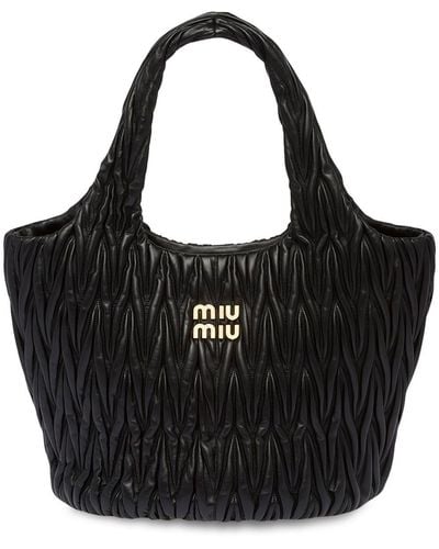 Miu Miu Wander Matelassé-Handtasche - Schwarz