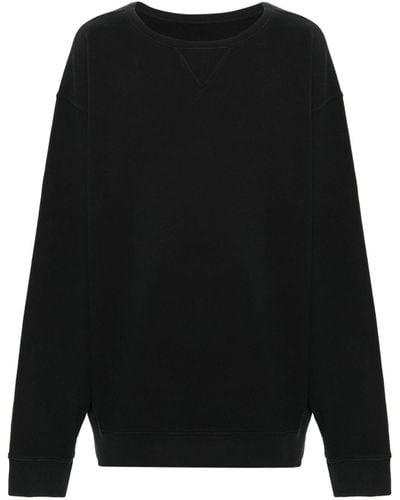 Maison Margiela Invitation Cotton Sweatshirt - Black