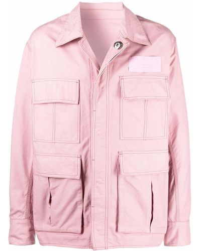 Ami Paris Shirtjack Met Zakdetail - Roze