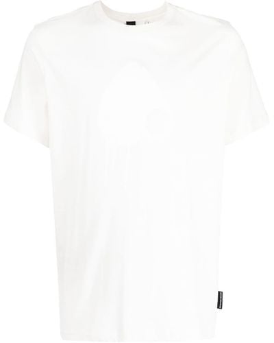 Moose Knuckles Camiseta Augustine con logo estampado - Blanco