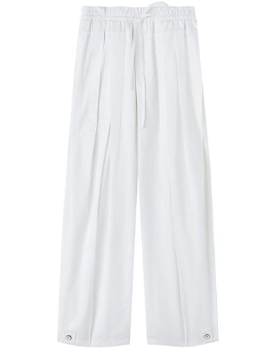 Jil Sander Pantaloni a gamba ampia - Bianco