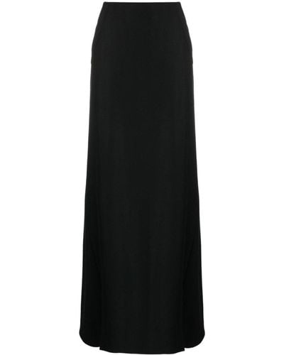 Alberta Ferretti Virgin-wool A-line Skirt - Black