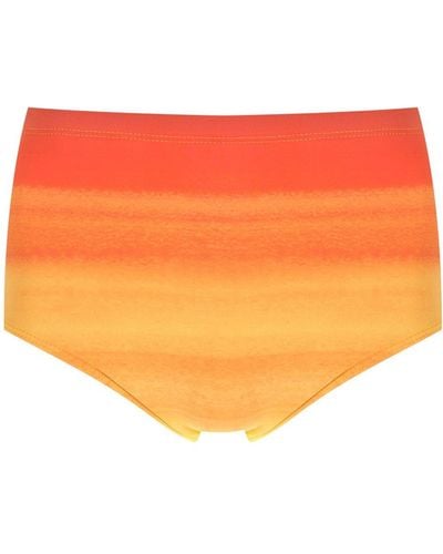 Amir Slama Tie-dye Gradient Swimming Trunks - Orange