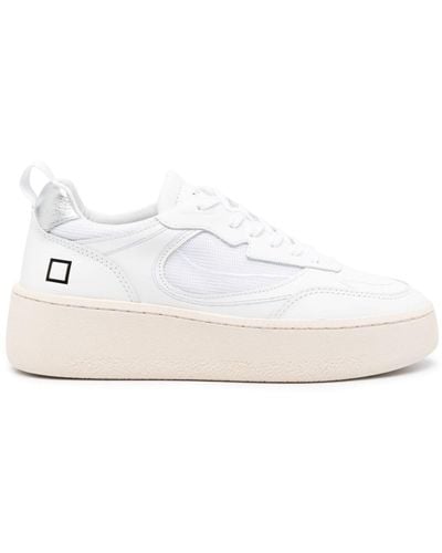 Date Sneakers Met Mesh Vlakken - Naturel