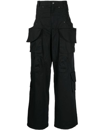 Natasha Zinko Cargo-pocket Detail Trousers - Black