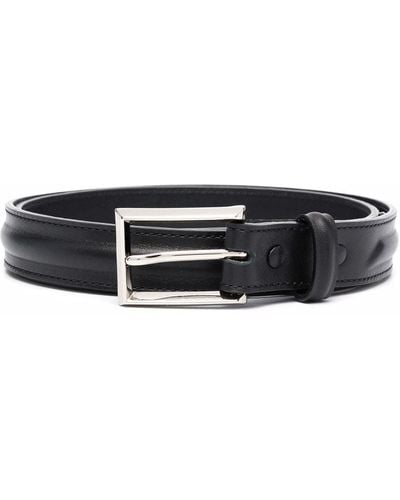 Ami Paris Padded Leather Belt - Black