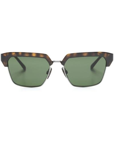 Dolce & Gabbana Tortoiseshell Square-frame Sunglasses - Green