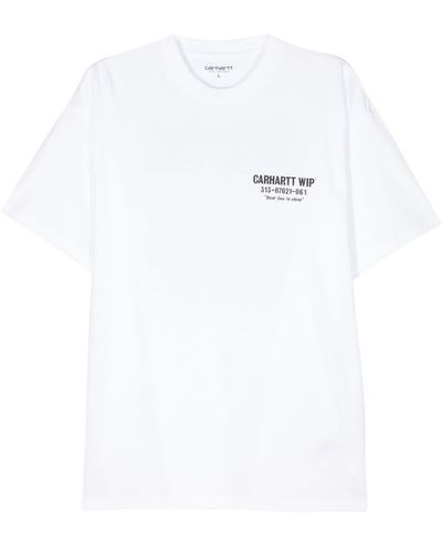 Carhartt T-Shirt mit grafischem Print - Weiß