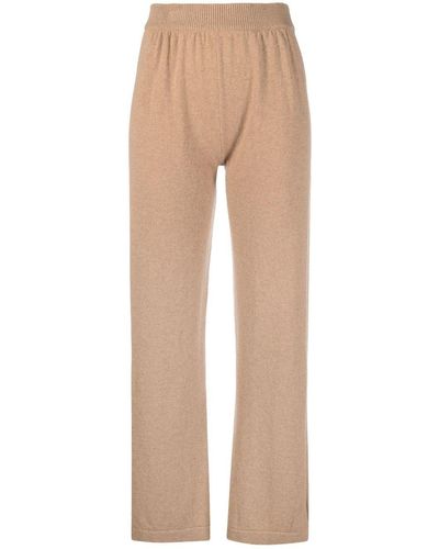 Barrie Straight-leg Cashmere Pants - Natural