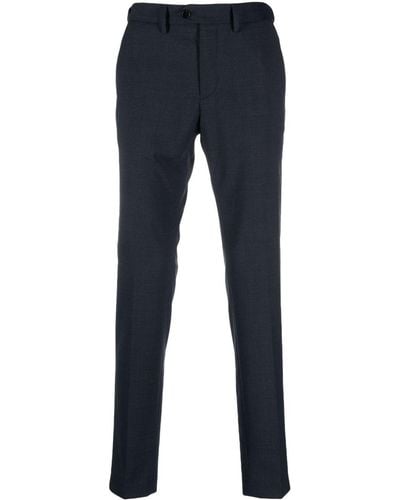 Tommy Hilfiger Button-fastening Cotton Tapered Pants - Blue