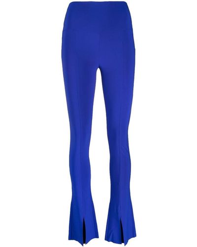 Norma Kamali High-waisted Bootcut Pants - Blue