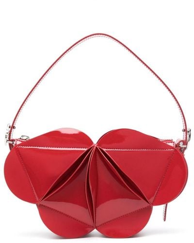 Coperni Origami Faux-leather Shoulder Bag - Red