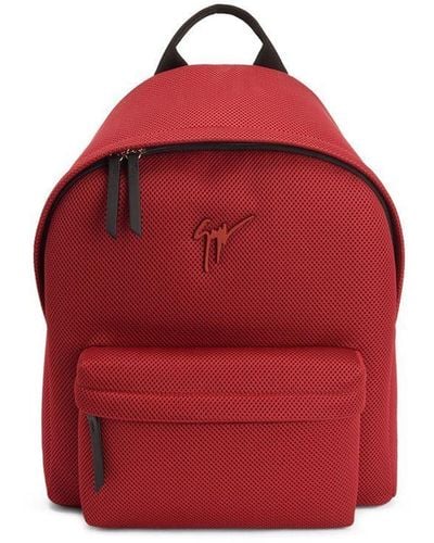 Giuseppe Zanotti Bud Logo-plaque Backpack - Red