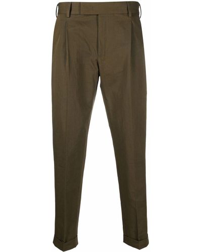 PT Torino Pantalones capri ajustados - Verde