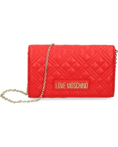 Love Moschino Quilted Crossbody Bag - Red